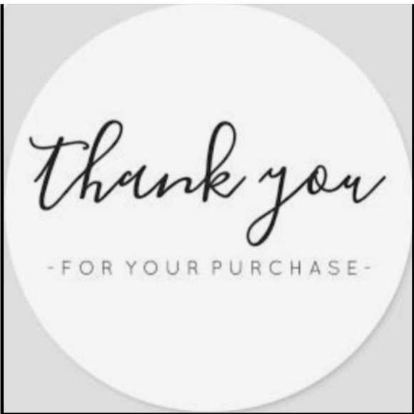 50 Pcs Silver Metallic Holographic Thank You Round Business Stickers 1-1/2” - Picture 6 of 7